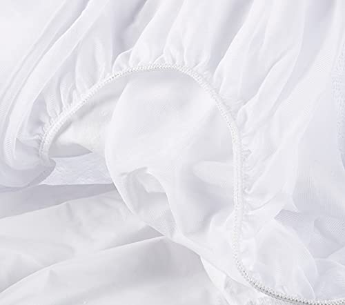 Cándido Penalba Super - Protector de colchón, rizo impermeable, 90 x 190/200 cm, blanco