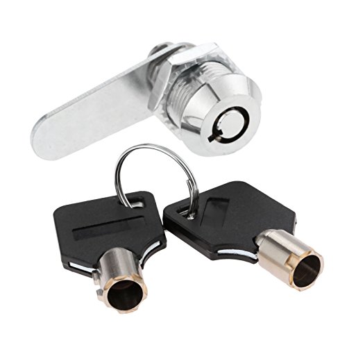 Cerraduras tubulares de leva de 20 mm con llaves iguales para puerta, gabinete, cajón, armario, cerraduras de hardware