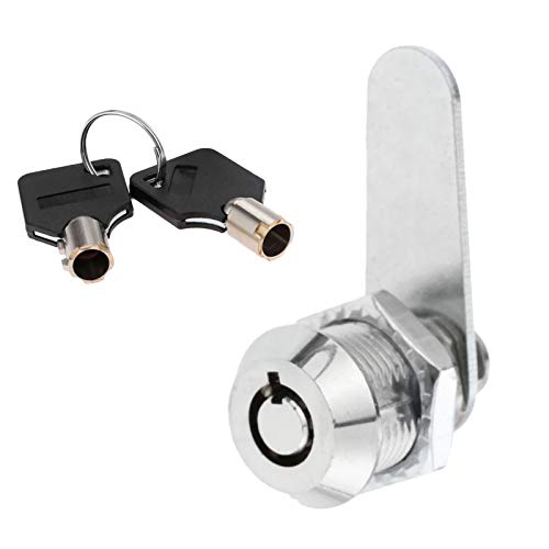 Cerraduras tubulares de leva de 20 mm con llaves iguales para puerta, gabinete, cajón, armario, cerraduras de hardware