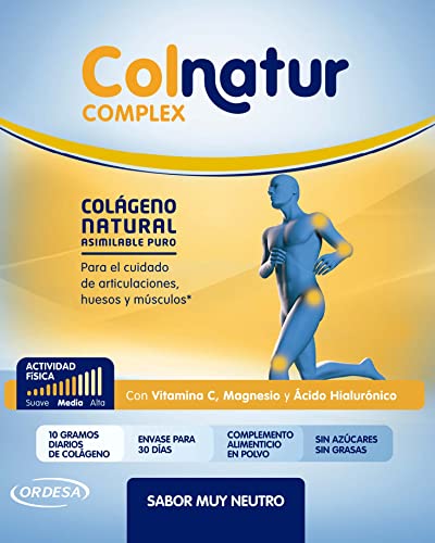 Colnatur Complex Neutro - Colágeno con Magnesio y Vitamina C para Músculos y Articulaciones, 330g