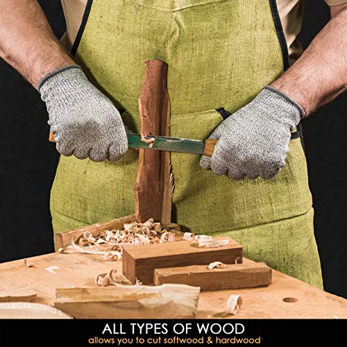 Cuchillo de dibujo para herramientas de tallado de madera de 4,3 pulgadas - Cuchillo de dibujo herramienta de carpintería - Cuchillos de afeitar para madera dividida - Herramientas para desbarcar