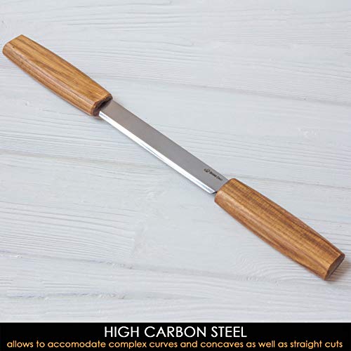 Cuchillo de dibujo para herramientas de tallado de madera de 4,3 pulgadas - Cuchillo de dibujo herramienta de carpintería - Cuchillos de afeitar para madera dividida - Herramientas para desbarcar