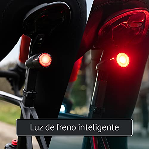 Curve Bike, Luz de Freno Trasera Inteligente para Bicicletas con Localizador GPS, Detección de Impactos, Alarma de Antirrobo, Notificaciones a tu Móvil, IPX7 Impermeable - Suscripción Incluida 6 Meses