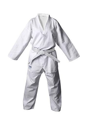 DEPICE Taekwondo Anzug Kibon - Traje Completo de Artes Marciales para Mujer, Color Blanco, Talla DE: 200 cm