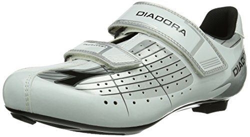 Diadora PHANTOM - Calzado de ciclismo unisex, Blanco (silber/Blanco/Negro 1573), 40