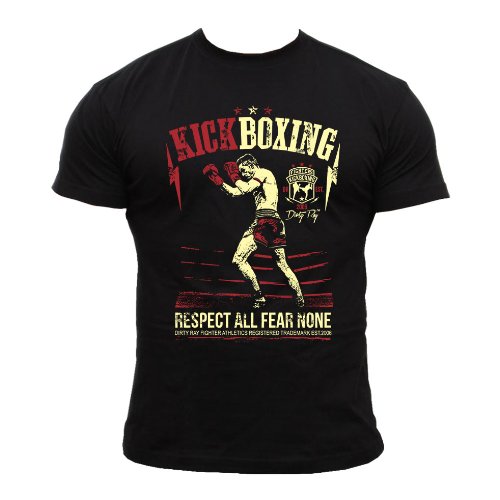 Dirty Ray Artes Marciales MMA Kick Boxing Camiseta Hombre T-Shirt DT9 (M)