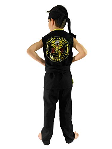DISBACANAL Disfraz Cobra Kai karateca Infantil - 8 año