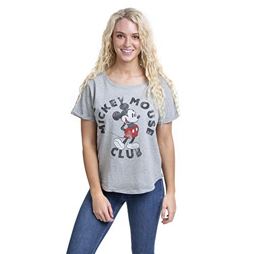 Disney Mickey Mouse Club Camiseta, Gris (Sport Grey SPO), 36 para Mujer