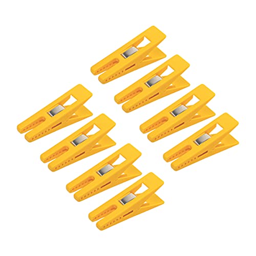 DIYexpert® 8 pinzas para la ropa Sturm 70 x 20 mm, pinzas multiusos, fabricadas en Alemania, color amarillo