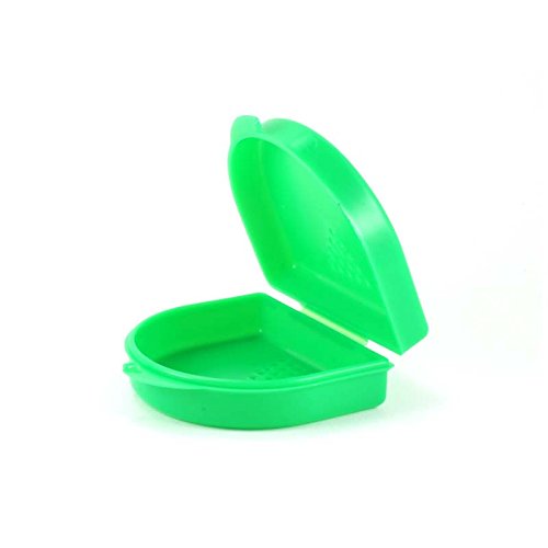 Dr. Bauer's - Caja para aparatos de dientes (tamaño pequeño, 2,7 cm), color verde