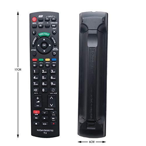 EAESE N2QAYB000752 Universal Mando a Distancia Repuesto para Panasonic TV Viera Reemplazo de Control Remoto para Panasonic TV N2QAYB000487 N2QAYB000352 N2QAYB000753