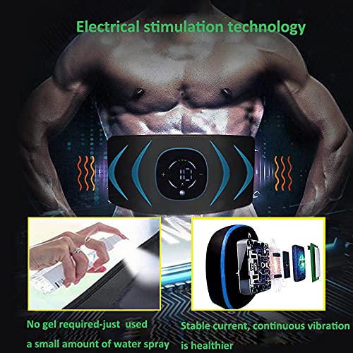 EMS Electroestimulador Muscular Abdominales, 10 Modos, 20 Niveles Diferentes para, Electroestimulacion Estimulación ABS Trainer para Abdomen/Brazo/Piernas/Cintur