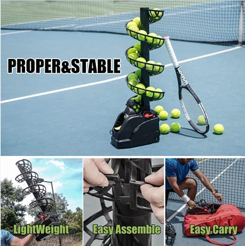 Entrenador De Tenis (4 lb),Máquina portátil de tenis ,Tenis Trainer Set,para el auto-juego para principiantes/niños/entrenadores/cancha casera para todos los niveles y edades|CA y alimentado con pilas