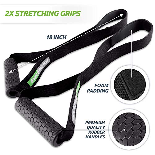 EverStretch Stretching Grips Premium Stretching Equipment for Athletes. Stretch Straps to Reach Impossible Positions Without Discomfort.