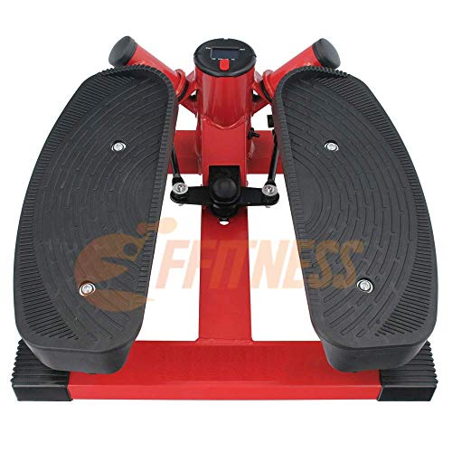 FFitness Swing Stepper with Rope, Unisex Adulto, Rojo, Media