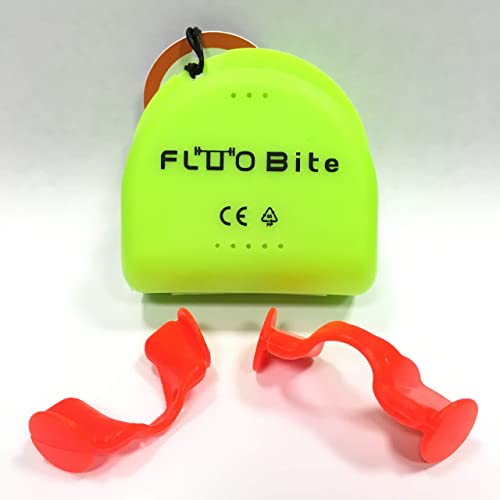 Fluobite Protector bucal específico para levantamiento de pesas, Powerlifting y entrenamiento funcional.