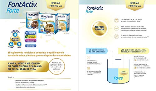 FONTACTIV Forte - 800 Gr Suplemento Nutricional Para Adultos Y Mayores- 30 Grs. O 2 Veces Al Día 800 G, Chocolate