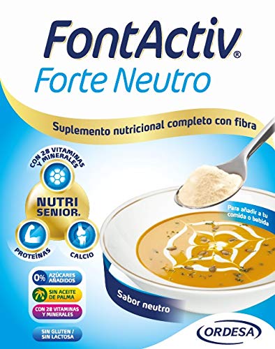 FONTACTIV Forte Neutro Nf - 10 Sobres De 30Gr Suplemento Nutricional Para Adultos Y Mayores - 1 A 4 Sobres Al Día. 300 g