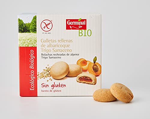 Germinal Galletas de Trigo Sarraceno Rellenas de Albaricoque, sin Gluten - 200g