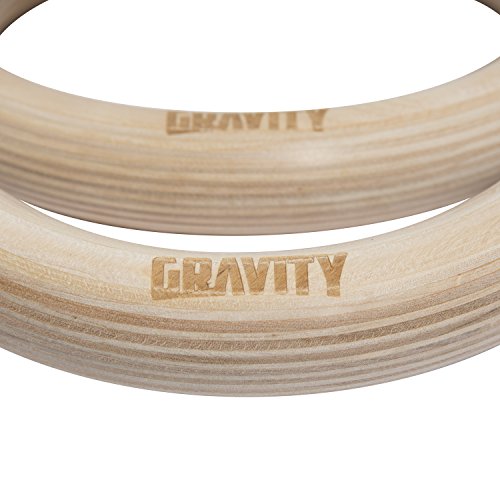 Gravity Fitness - Anillos de madera para gimnasia