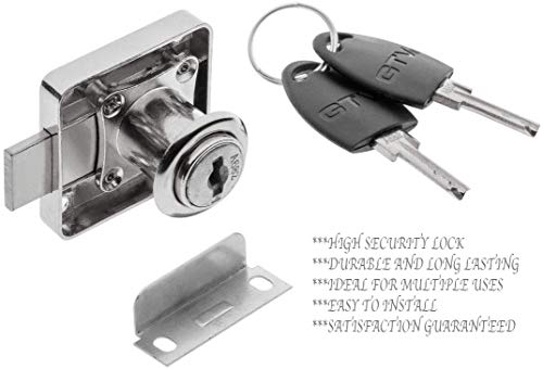 GTV Cam Lock con llaves digitales, armario de alta seguridad para gabinete, cajón, buzón de taza, armario altamente duradero