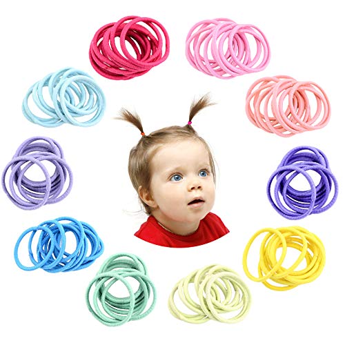 Gomas elásticos para el pelo de niñas y bebés en colores y t