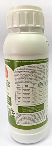 Herbicida selectivo césped Fluroxipir 20%. 500 mls. para 200 litros de tratamiento, Herbicida para control de mala hierbas de hoja ancha