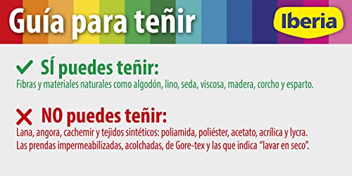 Iberia - Tinte Granate para ropa, 40°C