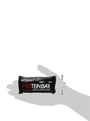 Infisport Protein Bar Secuencial, Sabor Chocolate - 24 Unidades