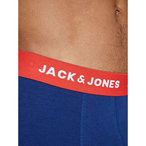 JACK & JONES JacLee Trunks 5 Pack Calzoncillos Boxer Hombre, Azul (Estate Blue), L (Pack de 5)