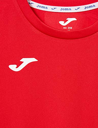 Joma Combi - Camiseta de Manga Corta, Hombre, Rojo, 2XL-3XL