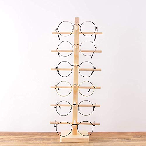 Justdolife Soporte De Exhibición De Los Vidrios Gafas De Sol Creativas De Madera con Soporte para Gafas