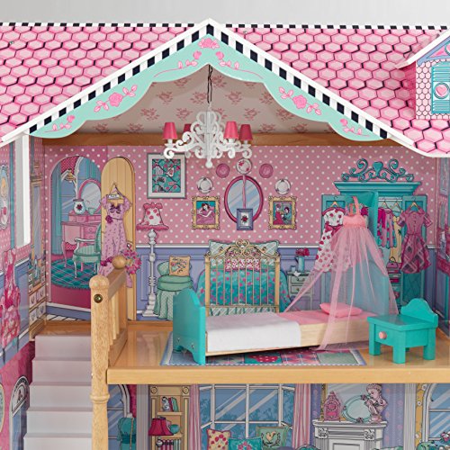 KidKraft Annabelle Casa de muñecas de madera con muebles y accesorios incluidos, 3 pisos, para muñecas de 30 cm , Multicolor 65934