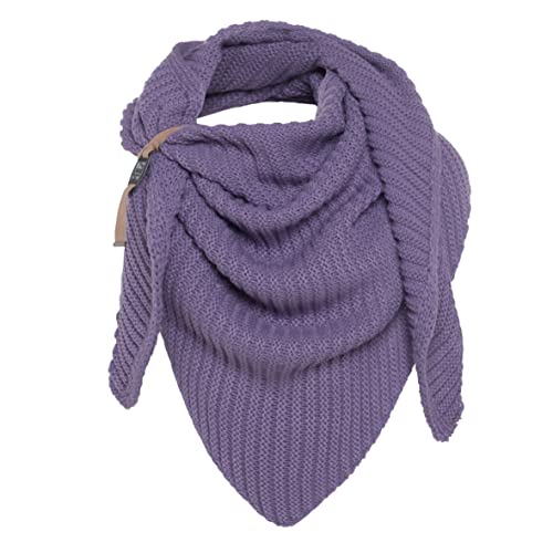 Knit Factory - Demy Bufanda Triangular - Violeta - 190x85 cm