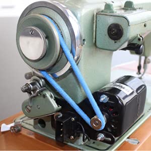La Canilla ® - Correa elástica Universal para motor de máquina de coser Alfa, Singer, Sigma, Refrey (Azul)