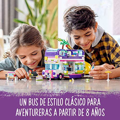 LEGO 41395 Friends Bus de la AmistadJuguete de Construcción con Mini MuñecasRegalos para Niños y Niñas 8 años