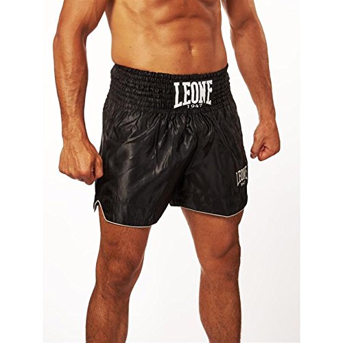 Leone 1947 AB766 Pantalones Cortos de Kick-Thai, Unisex – Adulto, Negro, XL