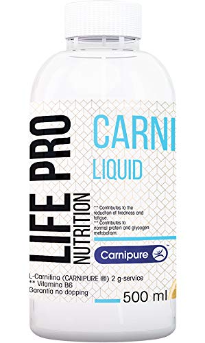 Life Pro Carnitine Carnipure 500ml Suplemento Quemagrasas | Con Carnipure y L-carnitina, Acelera el Metabolismo, Reduce Grasa, Define Músculo y Aporta Energía Extra