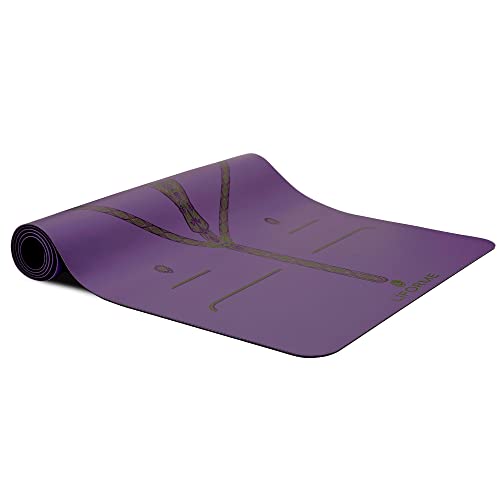 Liforme Inked Yoga Mat Collection – Sistema de alineación patentado, antideslizante, ecológico, biodegradable, resistente al sudor, largo, ancho y grueso para mayor comodidad - Madre Tierra