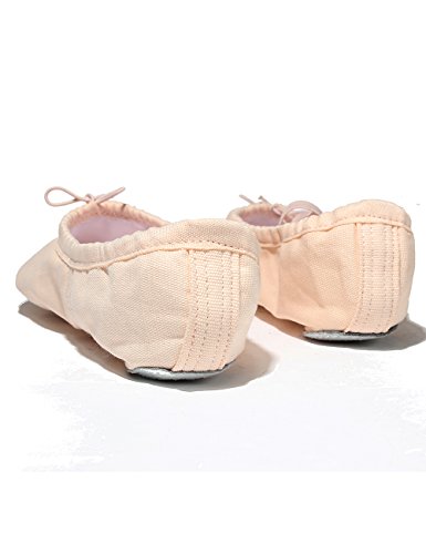 Lily's Locker- Zapatillas de Ballet clásico de Suela Partida Zapatillas Media Punta de Ballet Danza para Niña y Adultos(27, Rosa Claro)