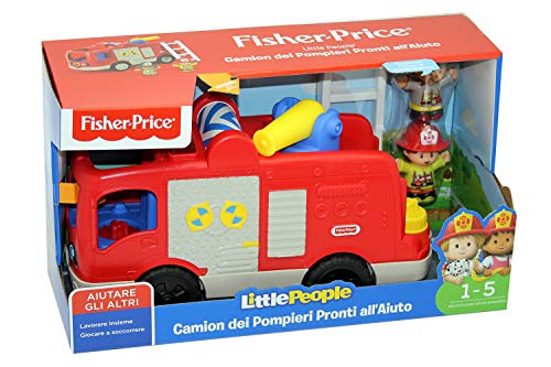Little People - Camión de Bomberos Playset Juguete para niños de 1 años + Multicolor, FPV32
