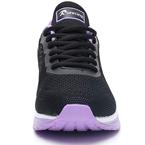 Mafeke - Zapatillas deportivas para correr para mujer, transpirables, ligeras, para caminar (US 5,5-10 B(M), Morado (Púrpura), 40 EU