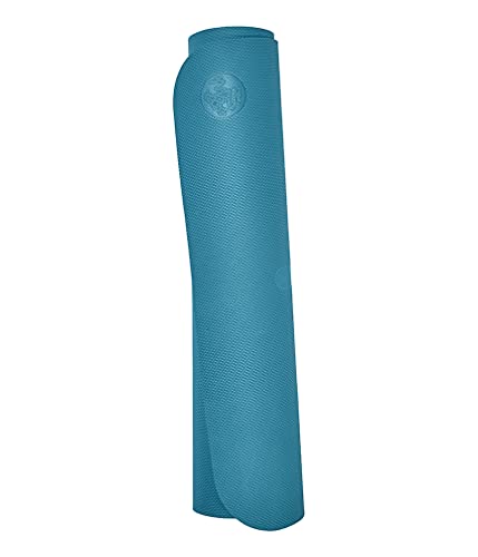 Manduka Begin Esterilla unisex para yoga y pilates, color azul Bondi, 165 cm