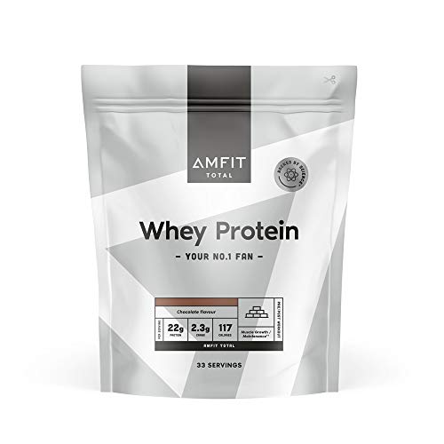 Marca Amazon - Amfit Nutrition Proteína de Suero de Leche en Polvo 1kg - Chocolate (anteriormente PBN)