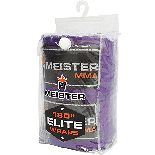 Meister Elite 180" Vendas para Manos de Adultos para MMA y Boxeo (Par) - Púrpura Real