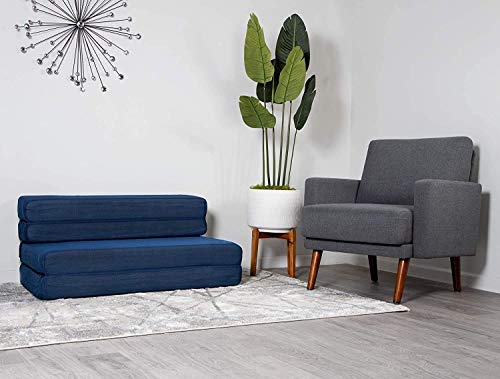 Milliard- Espuma Colchón y sofá Cama Plegable en Tres Partes 11,5 cm Sillón Cama o colchoneta - Individual (190 x 90 cm)