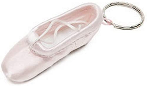 Moda Ballet Zapatos Llavero Ballrian Pointe Zapatos Bolsa de Coche Cadena para Niñas y Mujeres Rosa, rosa, Small