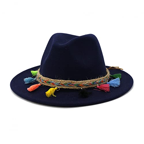 N  A Sombrero de Jazz Sombrero Fedora para Mujer, Sombrero De Fieltro, Sombrero De Triángulo Retro, Sombrero De Jazz, Sombrero De Copa