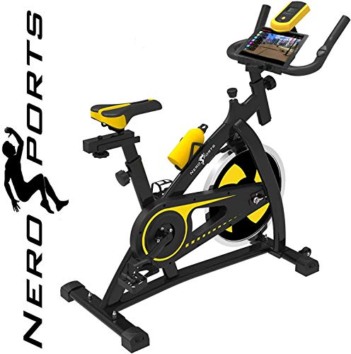 Nero Sport Bluetooth Bicicleta spinning para Interiores Bicicleta Estática de Entrenamiento Fitness Ejercicios indoor bici spin bike