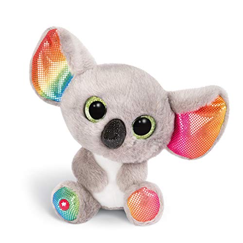 NICI Peluche GLUBSCHIS Koala Miss Crayon, con Ojos Grandes y Brillantes, 15 cm, Color: Gris/Blanco/Multicolor, 46319, One Size